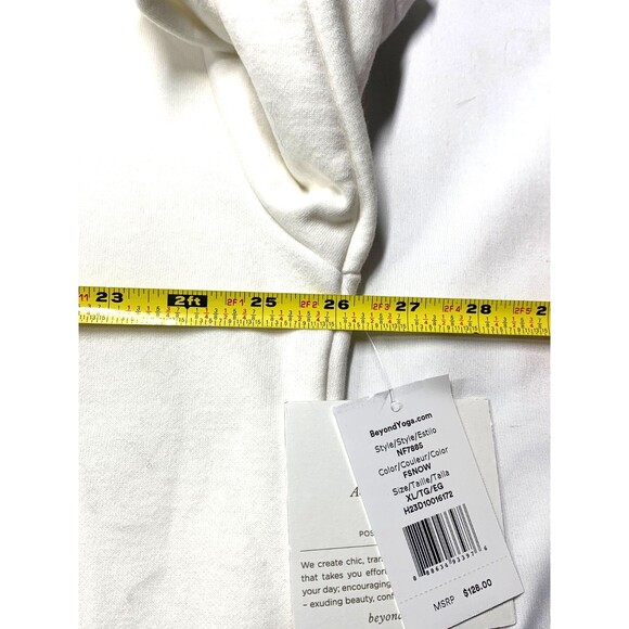 NWT Beyond Yoga Women's Trek Pullover Sweatshirt Size XL Ivory Half Zip $128 - Picture 7 of 14